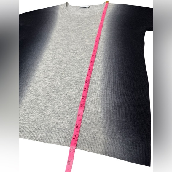 VINCE Vertical Dip Dye Sweater Crew Neck Long Sleeve Wool Cashmere Sz XXS - Picture 6 of 9